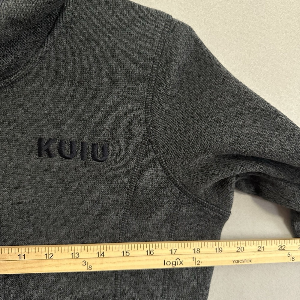 KUIU Base Camp Hoodie Sweater Fleece Jacket Gray Full Zip Women's Large - Picture 4 of 8